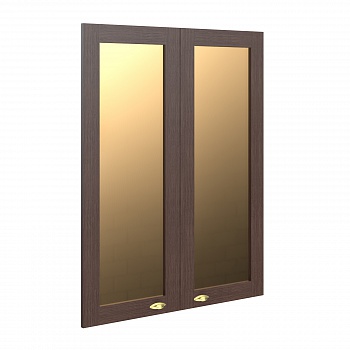 КОМПЛЕКТ СТЕКЛЯННЫХ ДВЕРЕЙ RGFD 42-2 (880Х27Х1132) Венге Магия