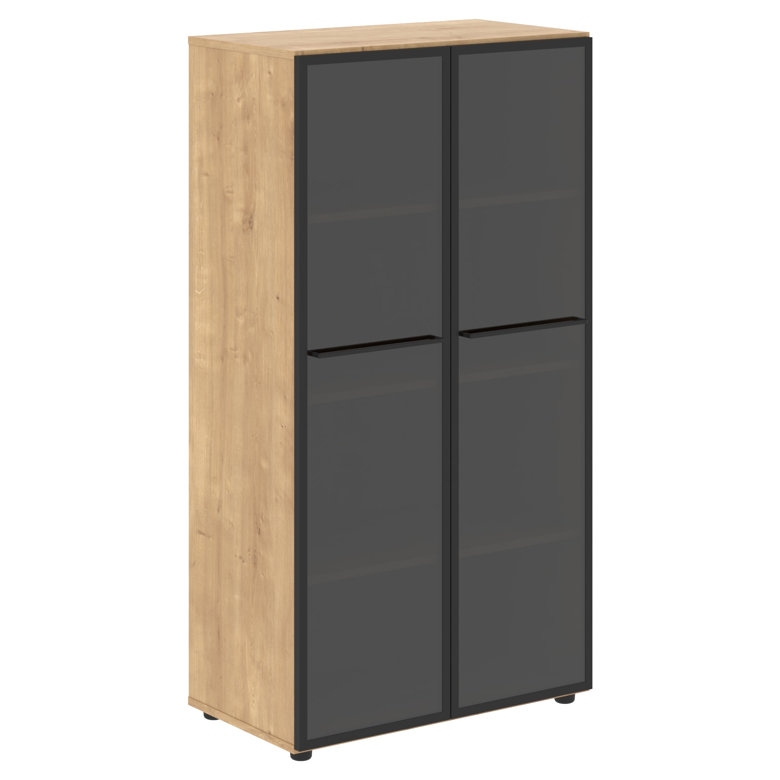 LMC 80.2 Шкаф со стеклянными дверьми LMC 80.2 Дуб Бофорд 800х430х1517 LOFTIS