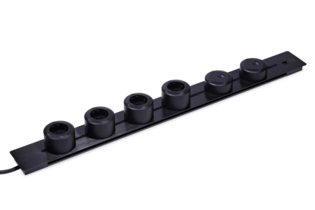 Комплект трек (4 розетки T6R-B, 2 розетки T21R-B) SPT-1AB-75-K.K1 Черный 750*74*21