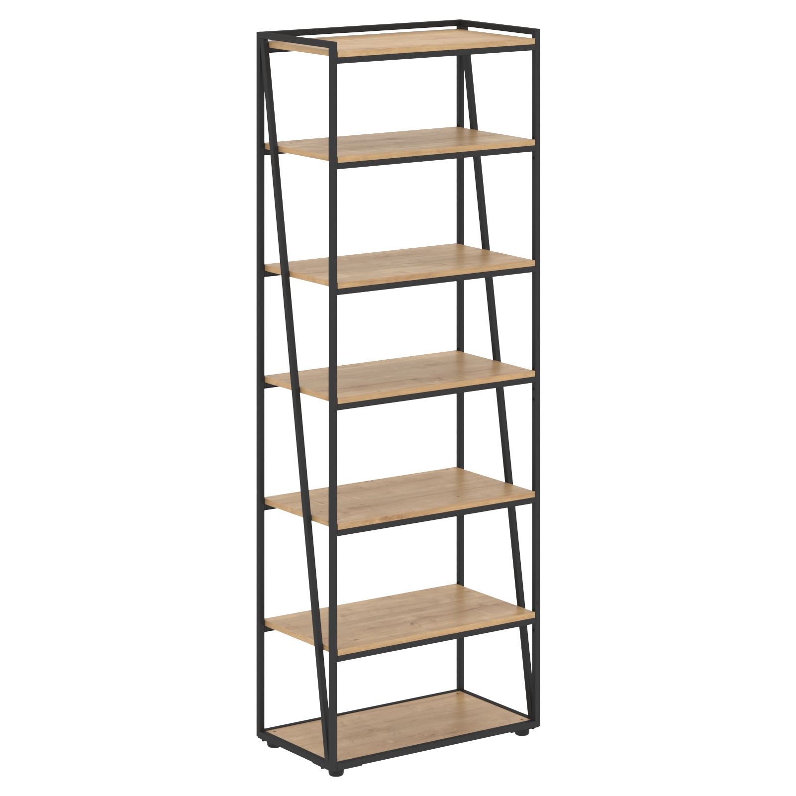 LMHC 80 Стеллаж LMHC 80 Дуб Бофорд/Черный 800х430х2253 LOFTIS