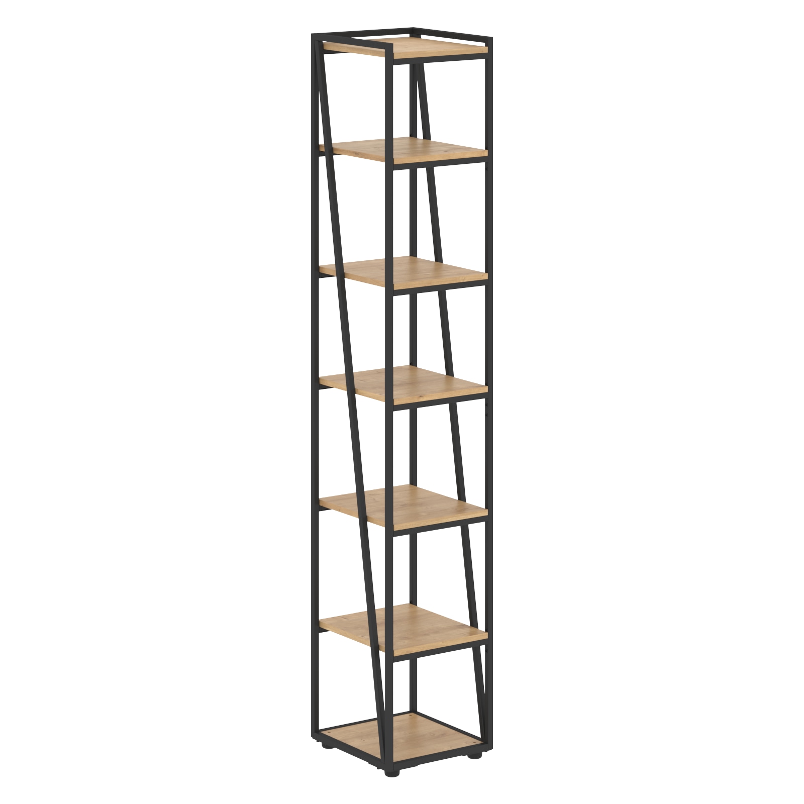 LMHC 40 Стеллаж LMHC 40 Дуб Бофорд/Черный 400х430х2253 LOFTIS