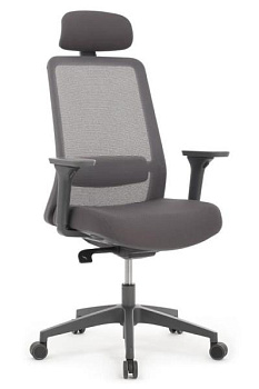 Кресло Ворк серый / Work W-218C GREY