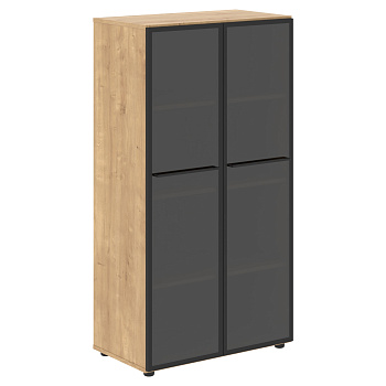 LMC 80.2 Шкаф со стеклянными дверьми LMC 80.2 Дуб Бофорд 800х430х1517 LOFTIS